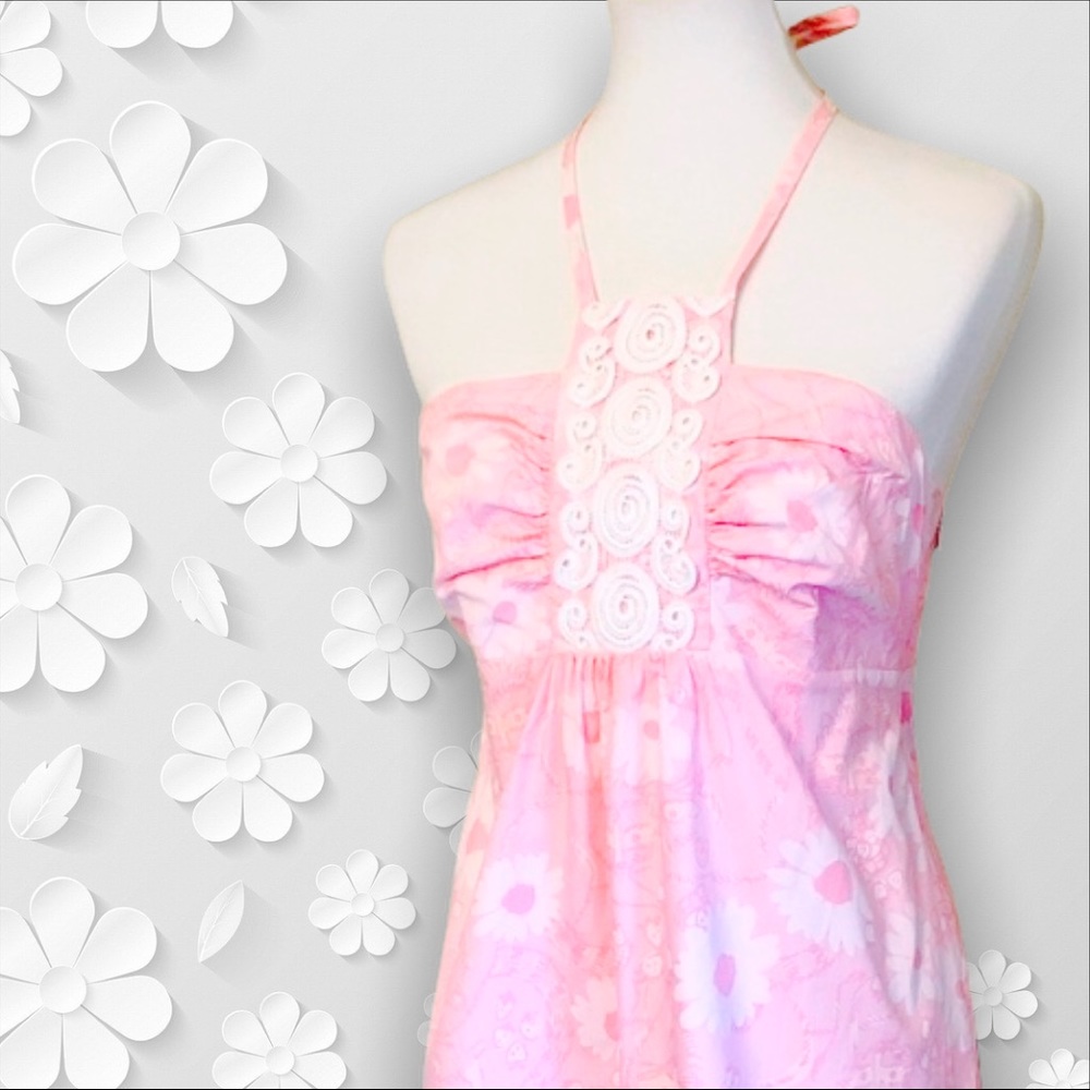 Lilly Pulitzer Raccoon Bandit Halter Summer Dress